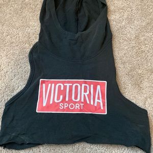 Victoria secret hooded tank hoodie crop
